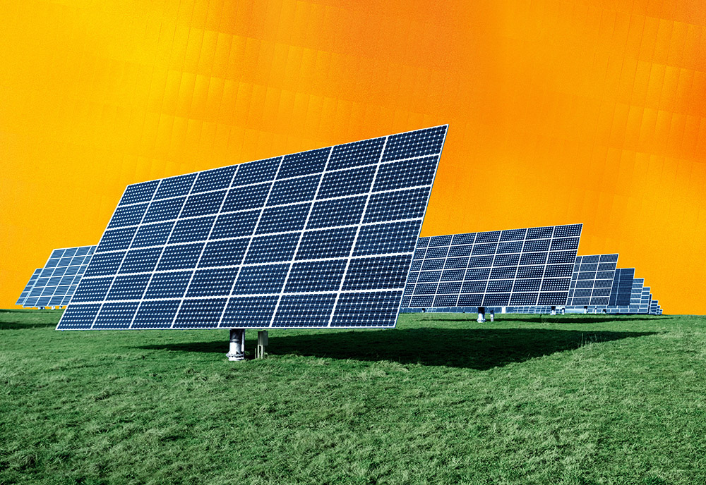 Ground mounted solar panels