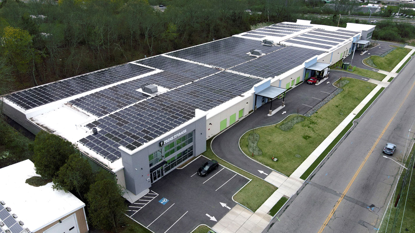 Example of solar on a roof